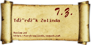 Török Zelinda névjegykártya